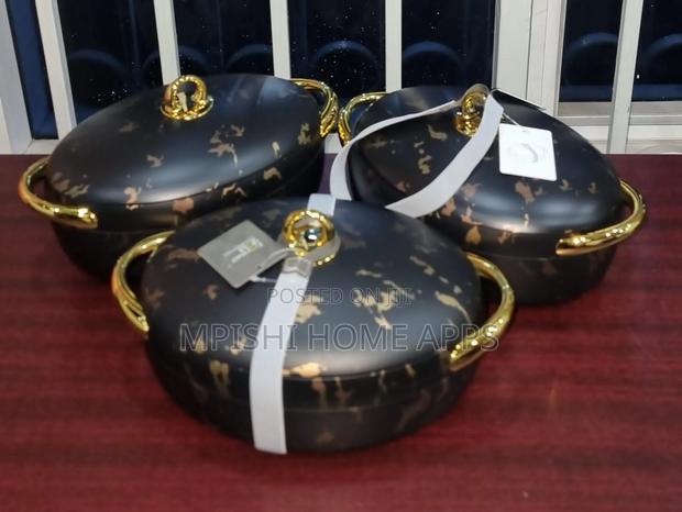 3pcs Forever Gold Insulated Hotpots - main view