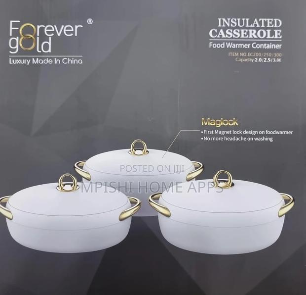 3pcs Forever Gold Insulated Hotpots - thumbnail 6