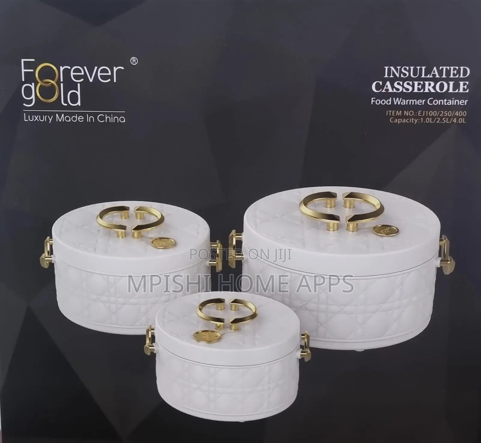 Forever Gold Insulated Hotpots Set