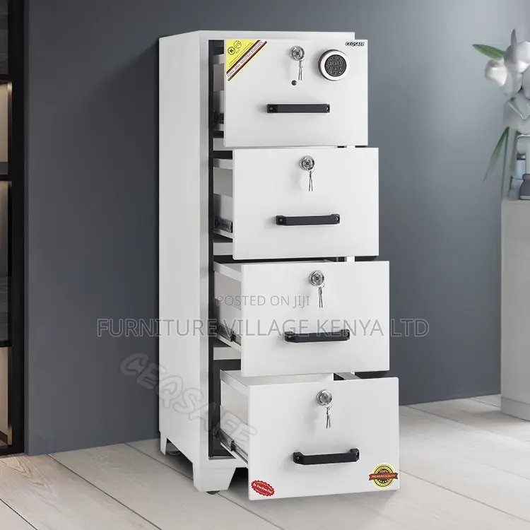 Office Cabinet; 4-drawer Fireproof Safe Office Cabinet
