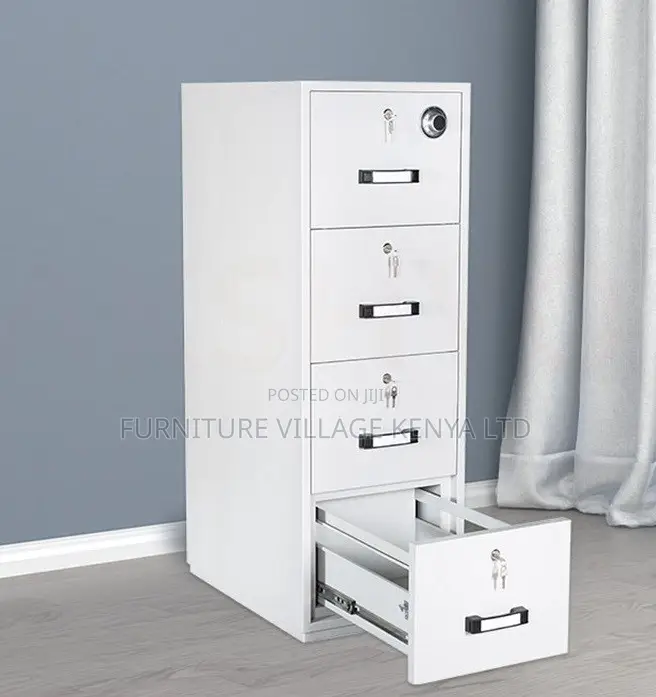 Office Cabinet; 4-drawer Fireproof Safe Office Cabinet