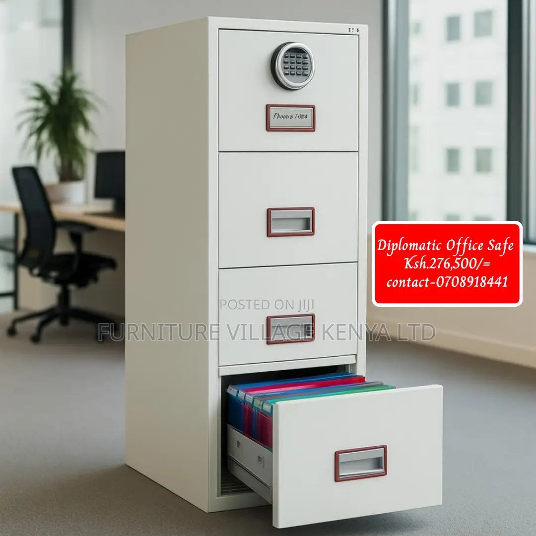 Office Cabinet; 4-drawer Fireproof Safe Office Cabinet