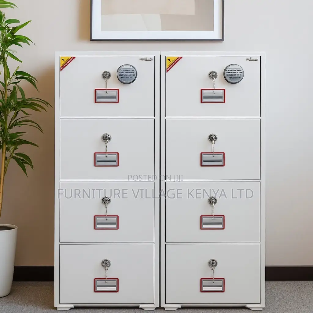 Office Cabinet; 4-drawer Fireproof Safe Office Cabinet
