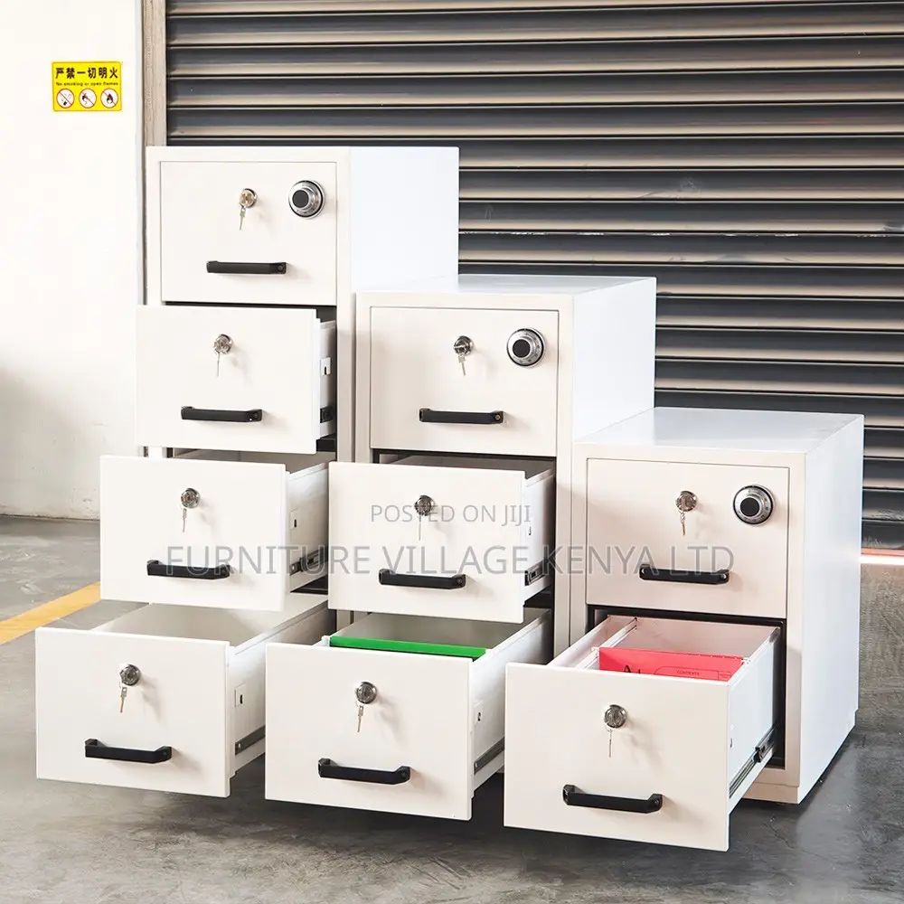 Office Cabinet; 4-drawer Fireproof Safe Office Cabinet