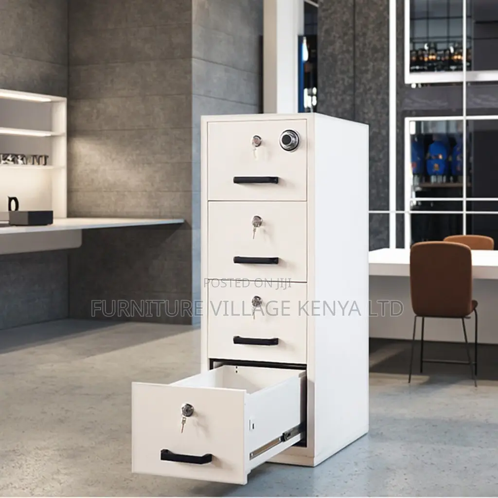 Office Cabinet; 4-drawer Fireproof Safe Office Cabinet