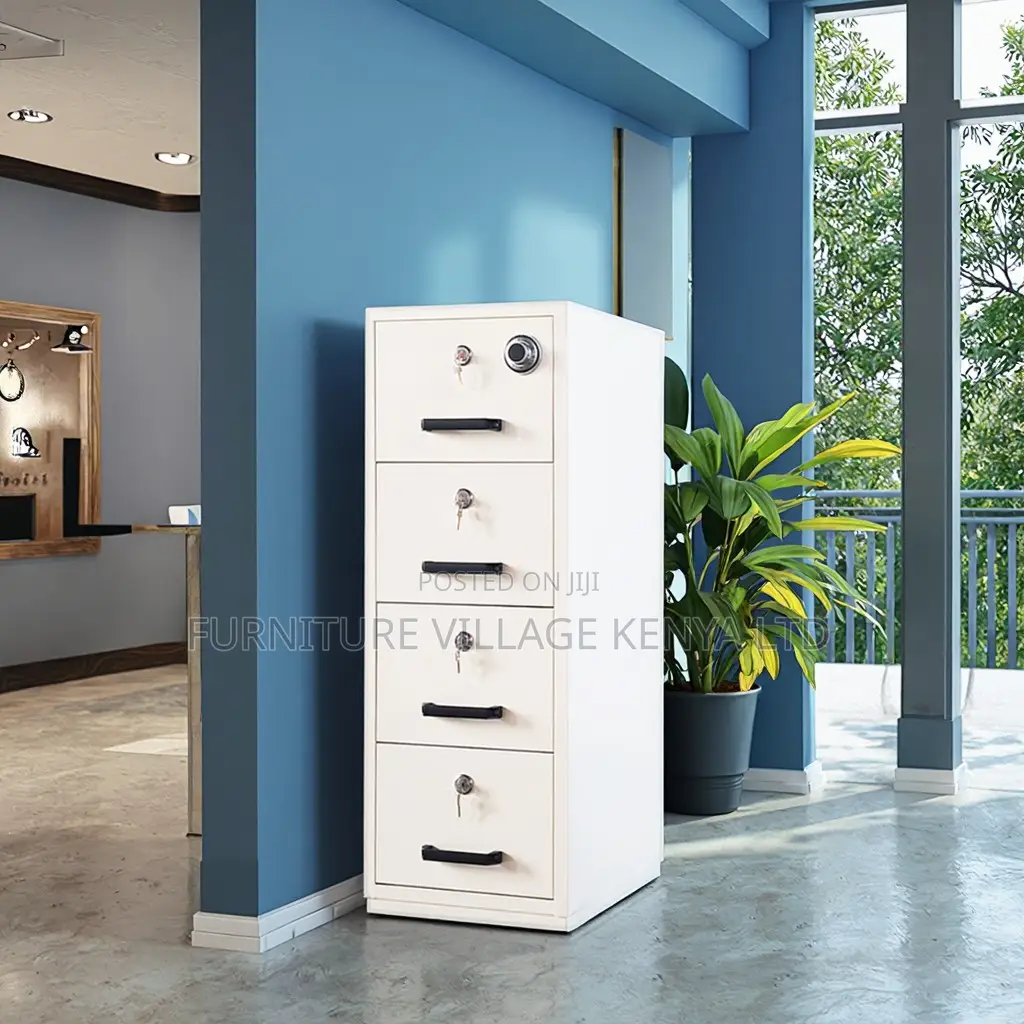 Office Cabinet; 4-drawer Fireproof Safe Office Cabinet
