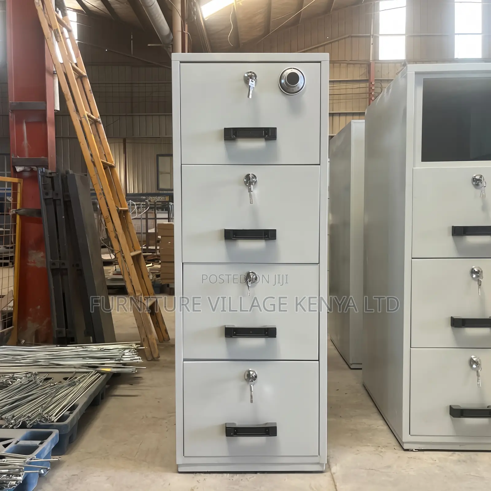 Office Cabinet; 4-drawer Fireproof Safe Office Cabinet