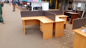 Four Way L Shaped Workstation