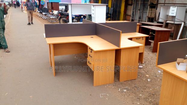 Four Way L Shaped Workstation