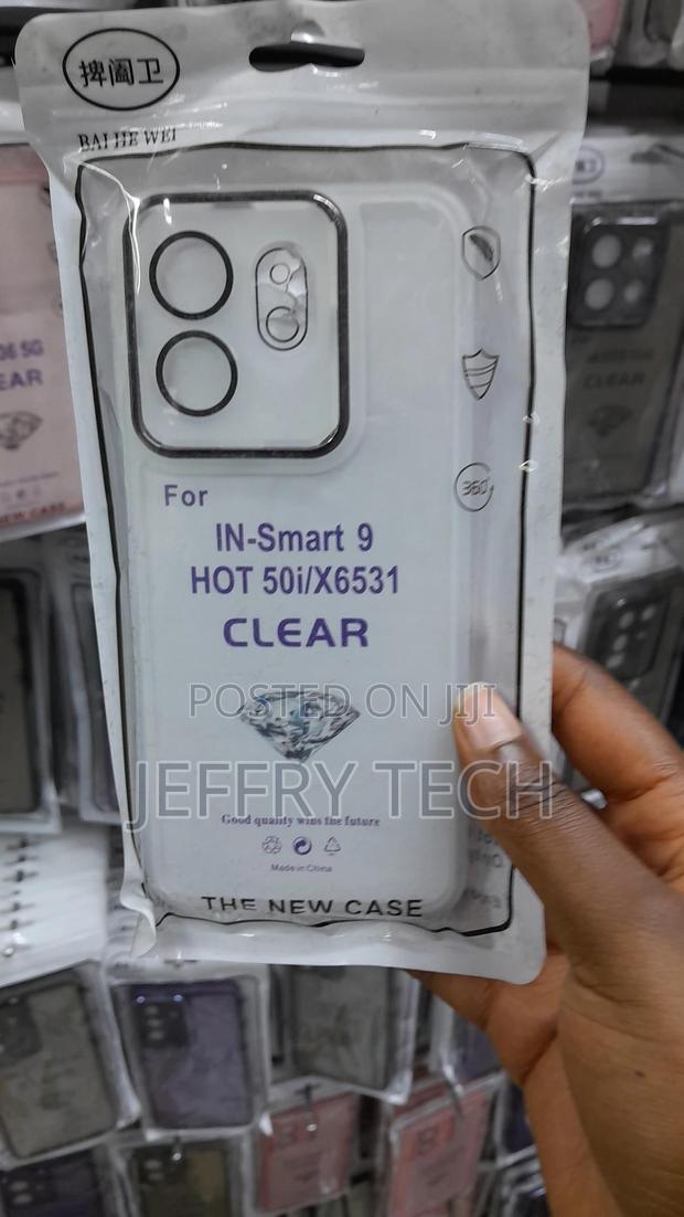 Hiokii Infinix Smart 9 Transparent Case With Camera Lens Protection - main view