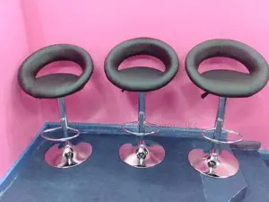 Black Height Adjustable Stool