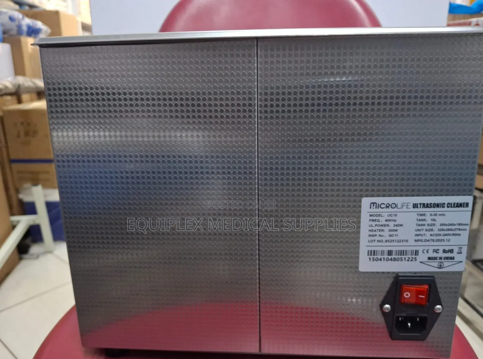 New Microlife Ultrasonic Cleaner (Stainless Steel)