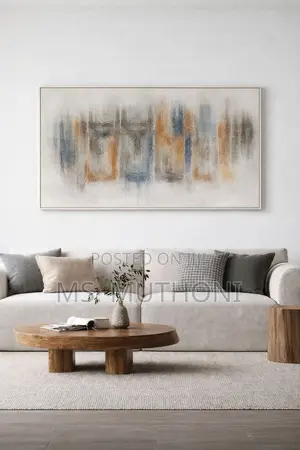 Modern Abstract Brushstroke Artwork (102 × 72 Cm)