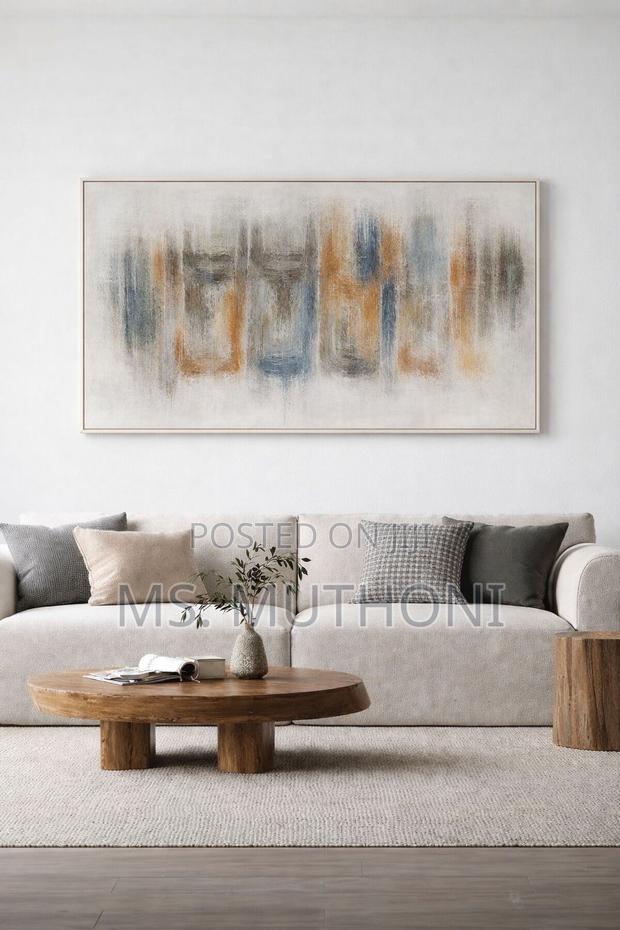 Modern Abstract Brushstroke Artwork (102 × 72 Cm) - main view
