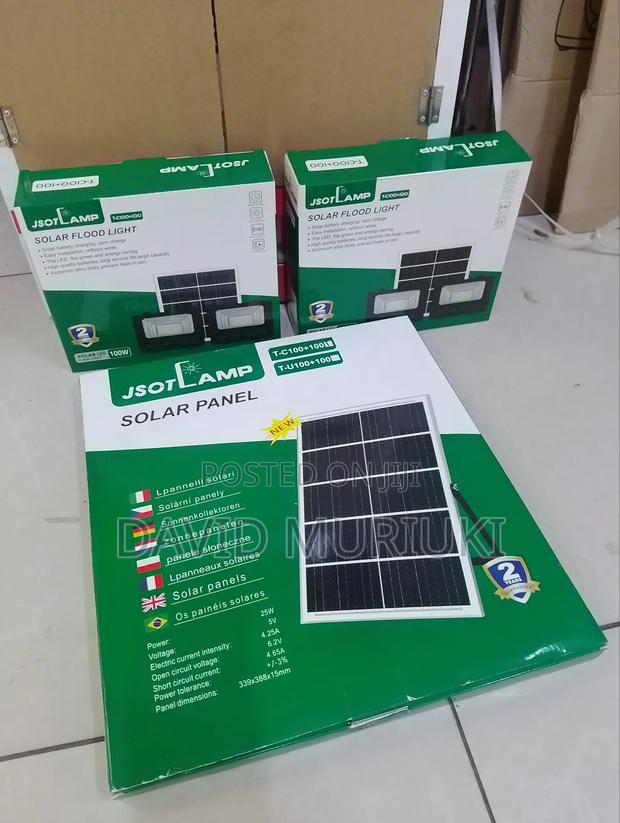 100w + 100w Solar Security Flood Light Ip67
