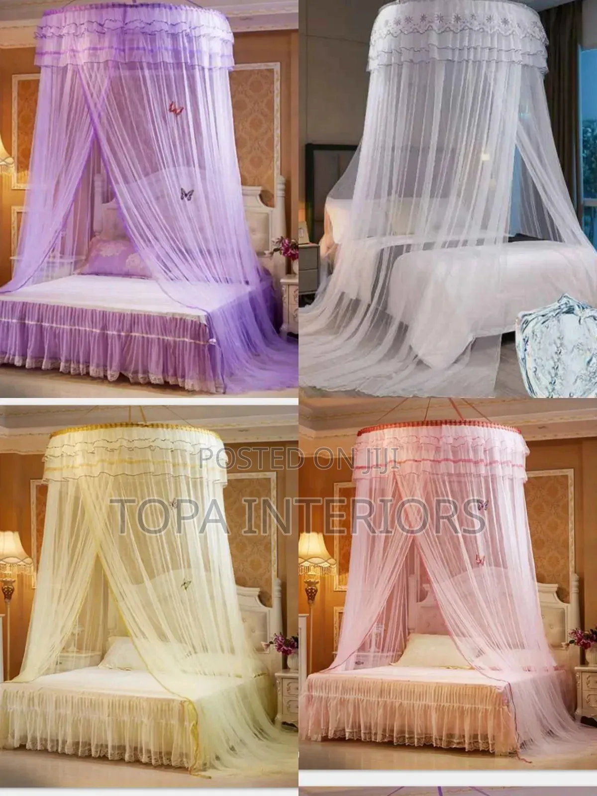 4x6 Ceiling Mounted Bednet Round Ring Mosquito Net