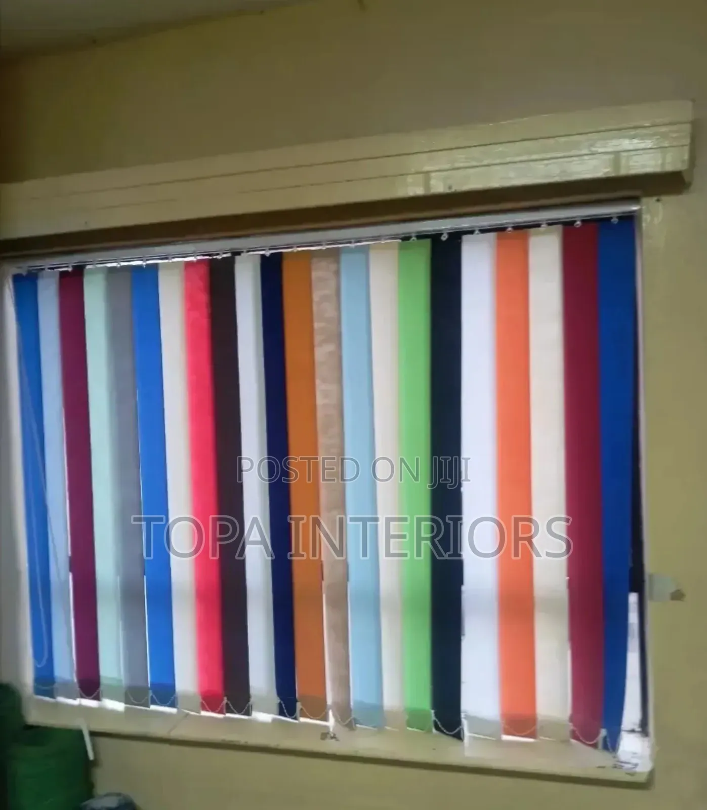 Beautiful Vertical Office Curtains for Office Light Management