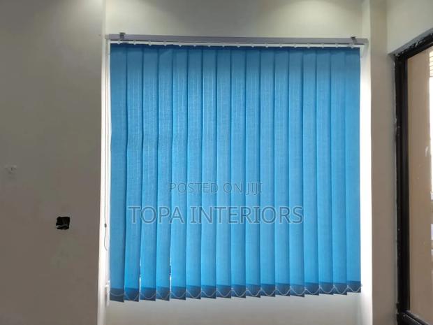 Sky Blue Hospital Vertical Office Window Blinds - main view