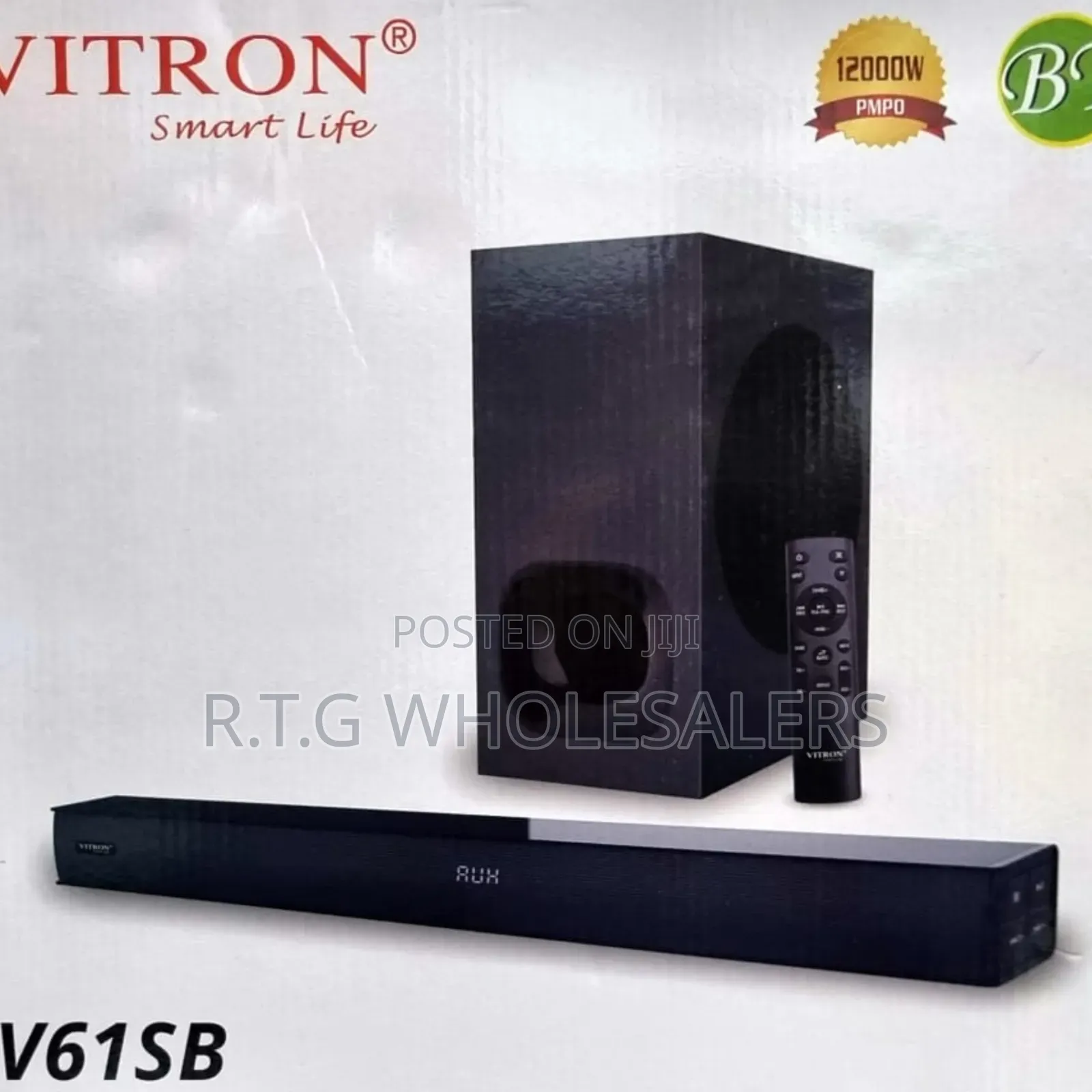 Vitron V61sb Home Audio Soundbar With Subwoofer Multiple Inputs