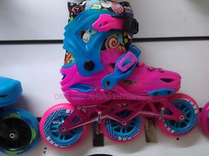 Pink 100mm Tri Skates Available - main view