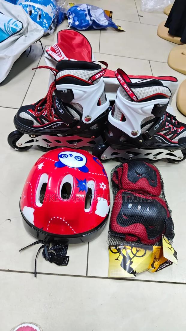 Kids Inline Skates Set With Helmet Pads – Safe Skating Fun - thumbnail 2