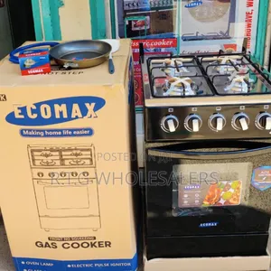 Ecomax 4gas Electric Oven 50×55 With Accessories Set