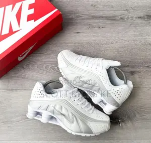 Nike Shox R4 White Mettalic Platinum
