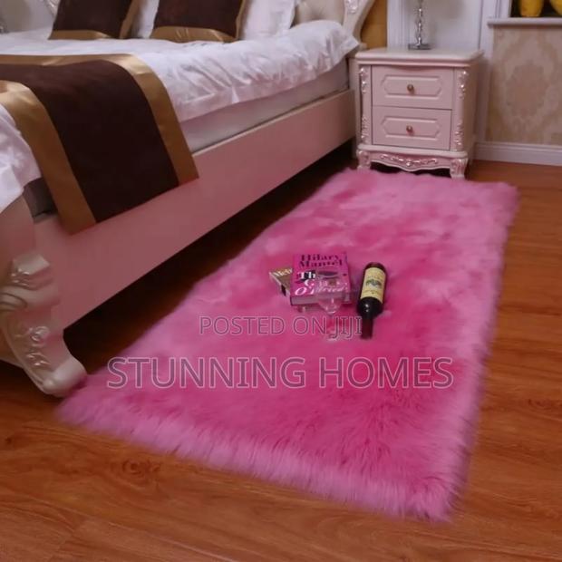 Rabbit Fur Bedside Mats