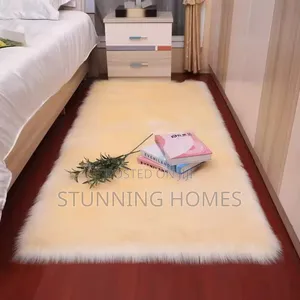 Rabbit Fur Bedside Mats