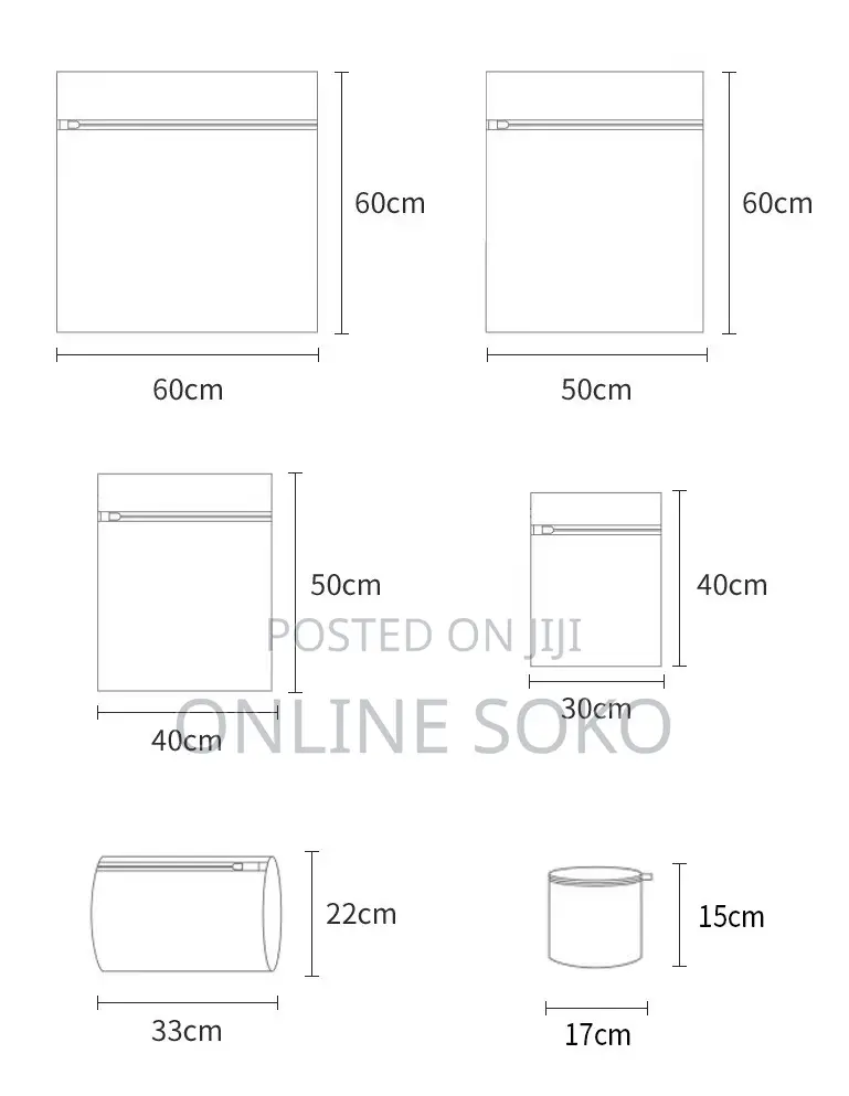Multipurpose 6-in-1 Mesh Laundry Bags Set for Washing Machine
