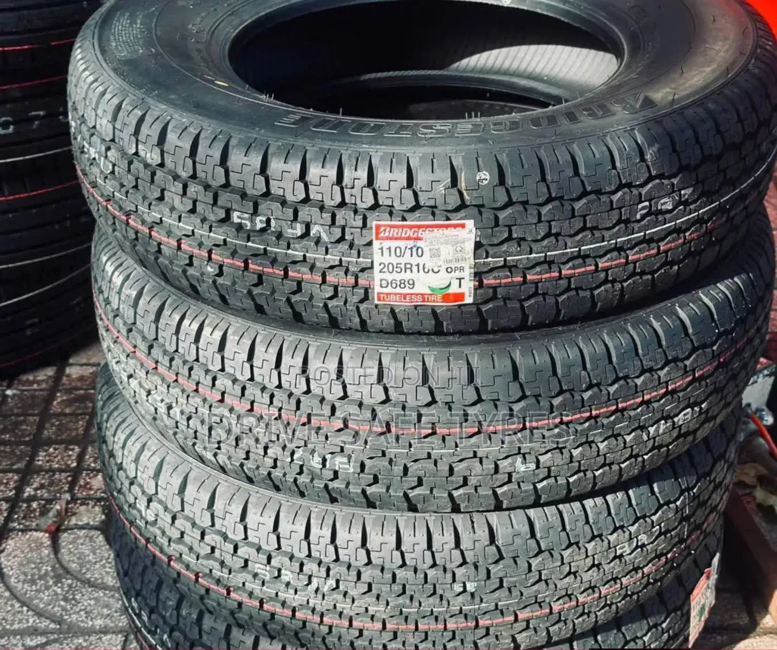 205 R16 Brand New Bridgestone Tyre D689