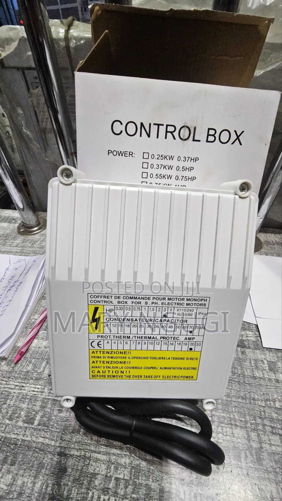 Control Box Single Phase