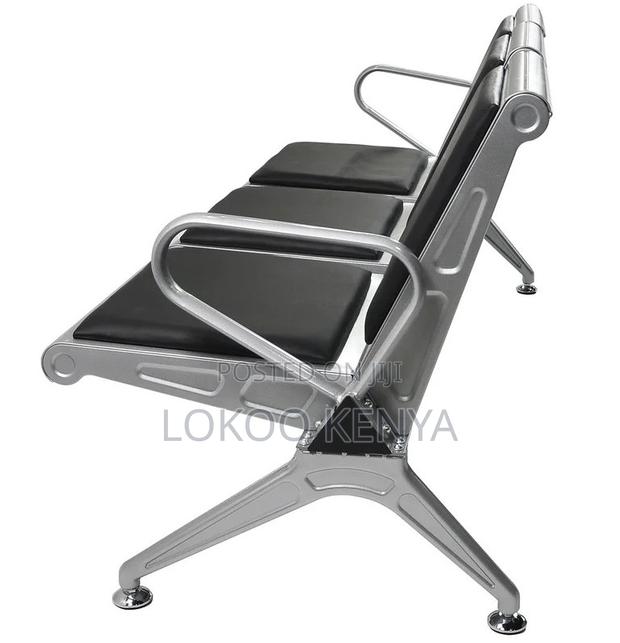 Bench; 3 Link Heavy Duty Pu Leather Padded Reception Bench - thumbnail 6