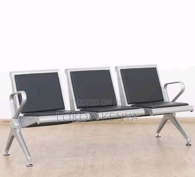 Bench; 3 Link Heavy Duty Pu Leather Padded Reception Bench - thumbnail 8