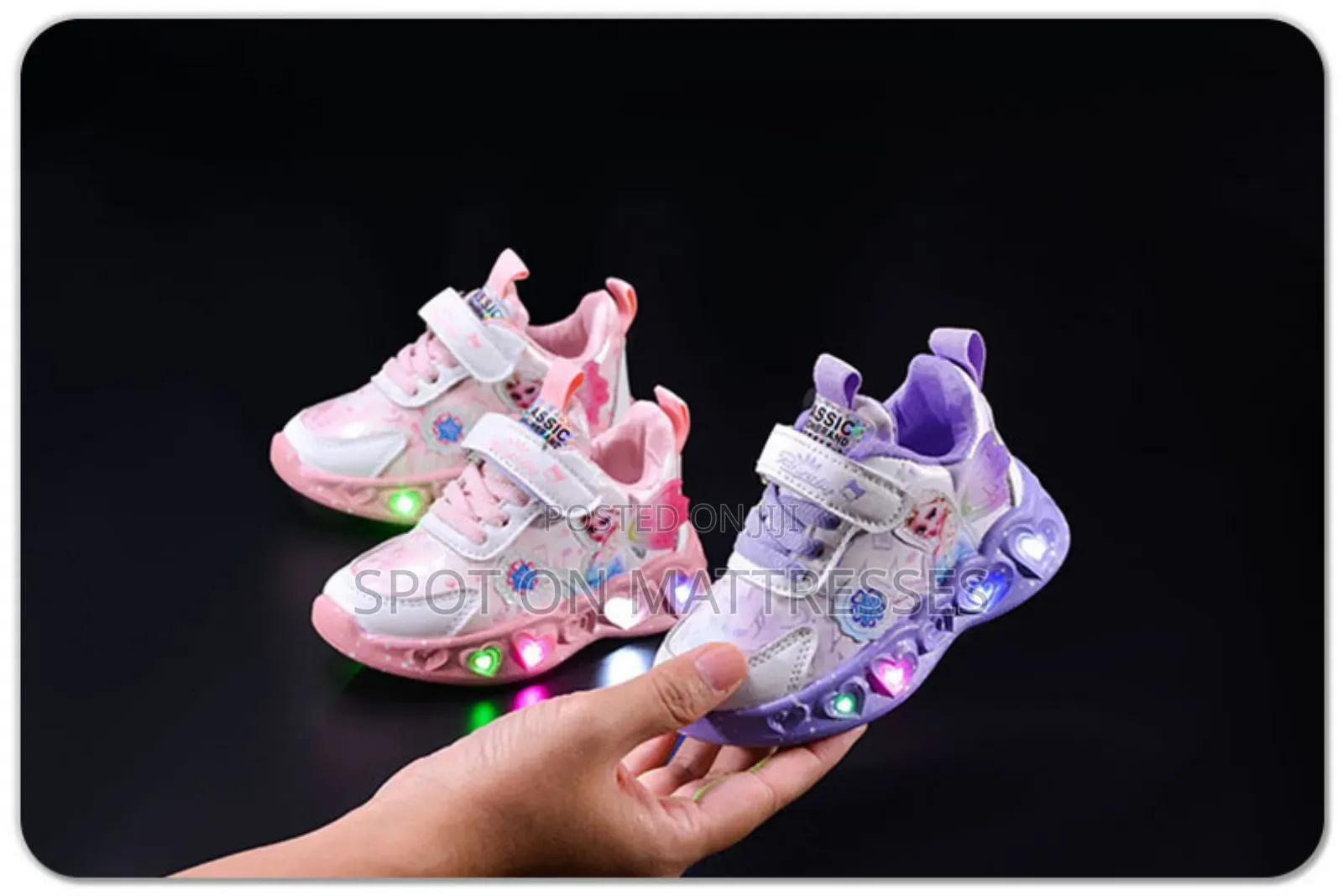 Girls Elsa Led Sneakers. Delivery Services Available Nationwide.