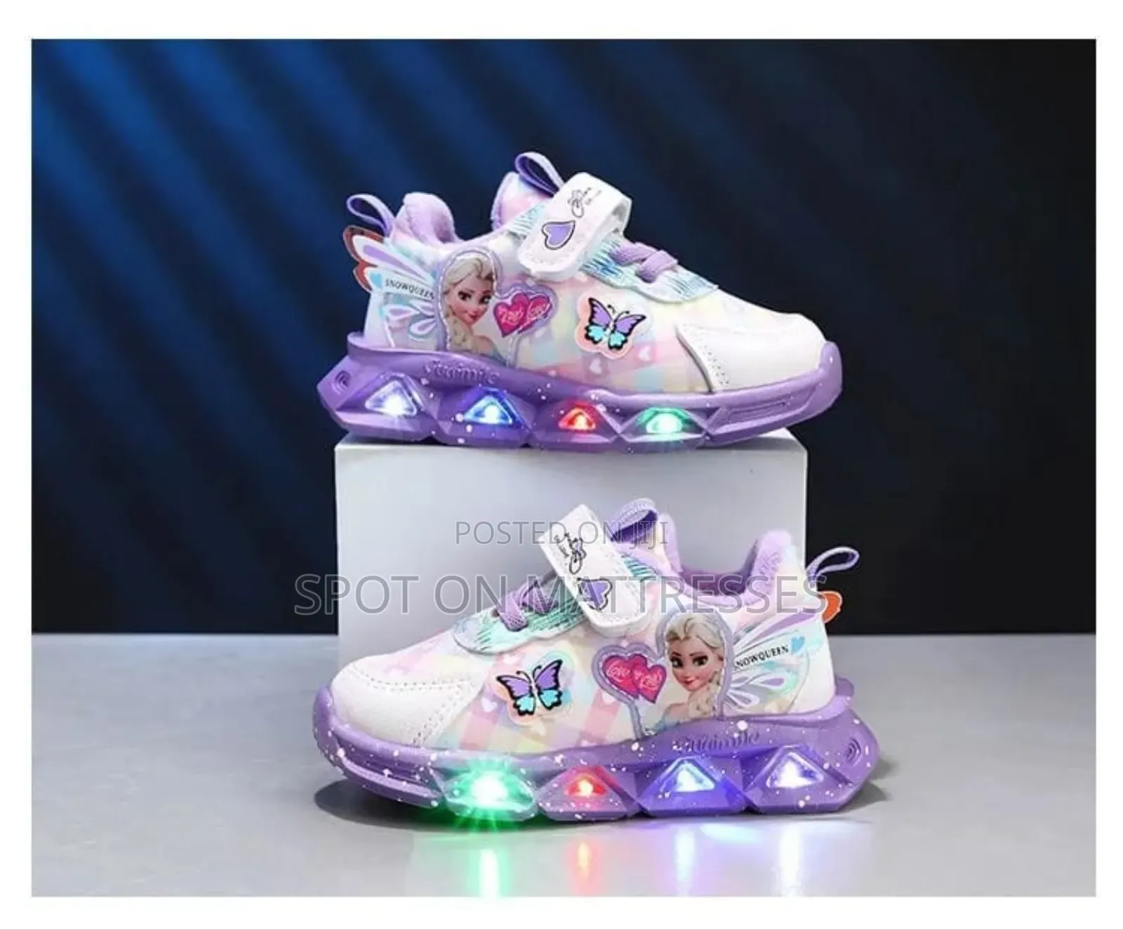 Girls Elsa Led Sneakers. Delivery Services Available Nationwide.