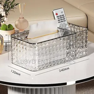 Spring Fitted Acrylic 3 Slot Serviette Holder