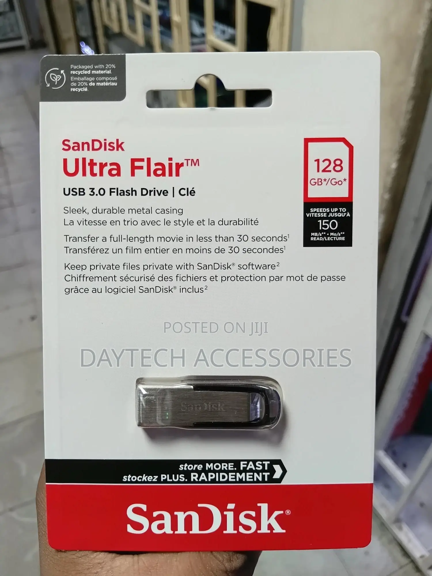 This Is a 128gb Sandisk Ultra Flair Usb 3.0 Flash Drive.