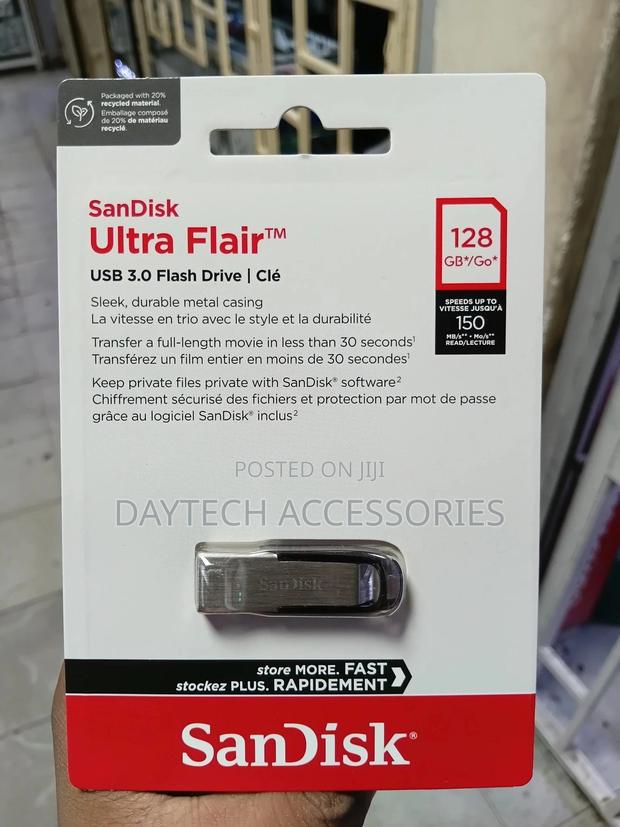 This Is a 128gb Sandisk Ultra Flair Usb 3.0 Flash Drive. - thumbnail 2