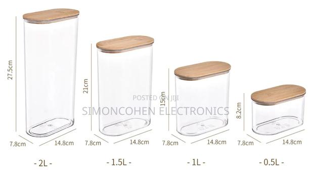 4pcs Set Acrylic Storage Containers - thumbnail 2