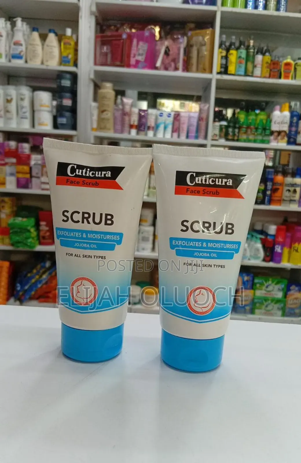 Cuticura Face Scrub With Jojoba Oil.