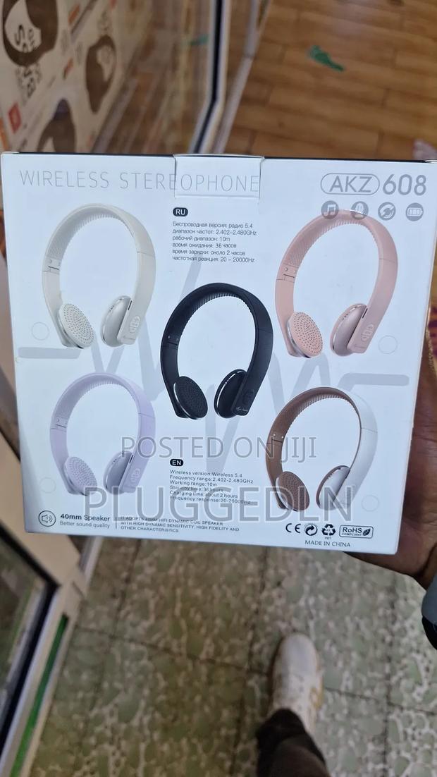 Akz 608 Wireless Bluetooth Headphones, - thumbnail 3