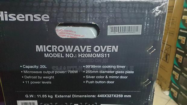 Hisense 20l Microwave H20moms11 (Silver) - thumbnail 2