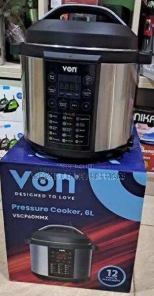 Von 6l Electric Pressure Cooker.; 