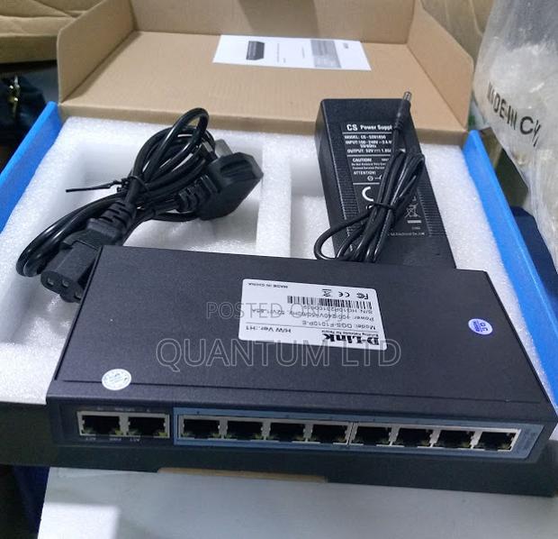 Dlink DGS-F1010p-E 250m 10-Port 1000mbps Switch With 8 Poe P