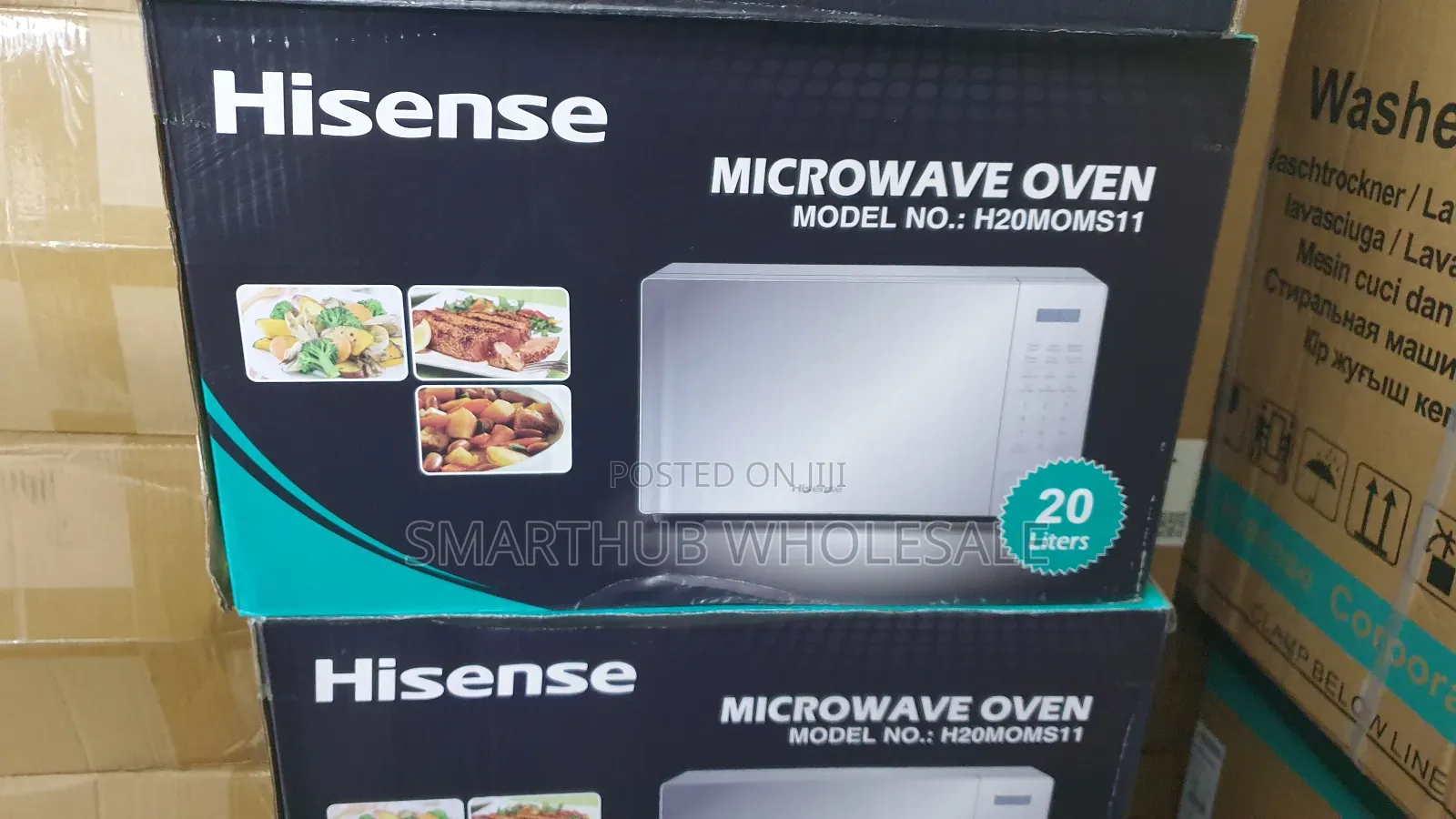 Hisense 20ltrs Silver Digital Microwave