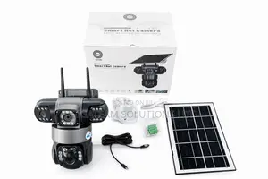V-380 Pro 4g Tripple Lens 4g Solar Tripple Lens Cctv Camera