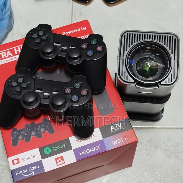 Ultra Hd Gaming Projector With Two Gaming Consoles - main view