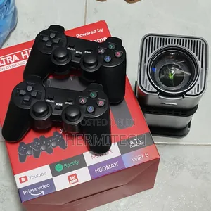 Ultra Hd Gaming Projector With Two Gaming Consoles