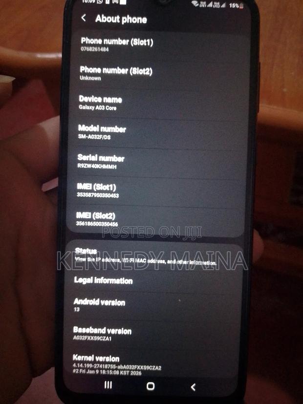 Samsung Galaxy A03 Core 32 GB Black - thumbnail 3